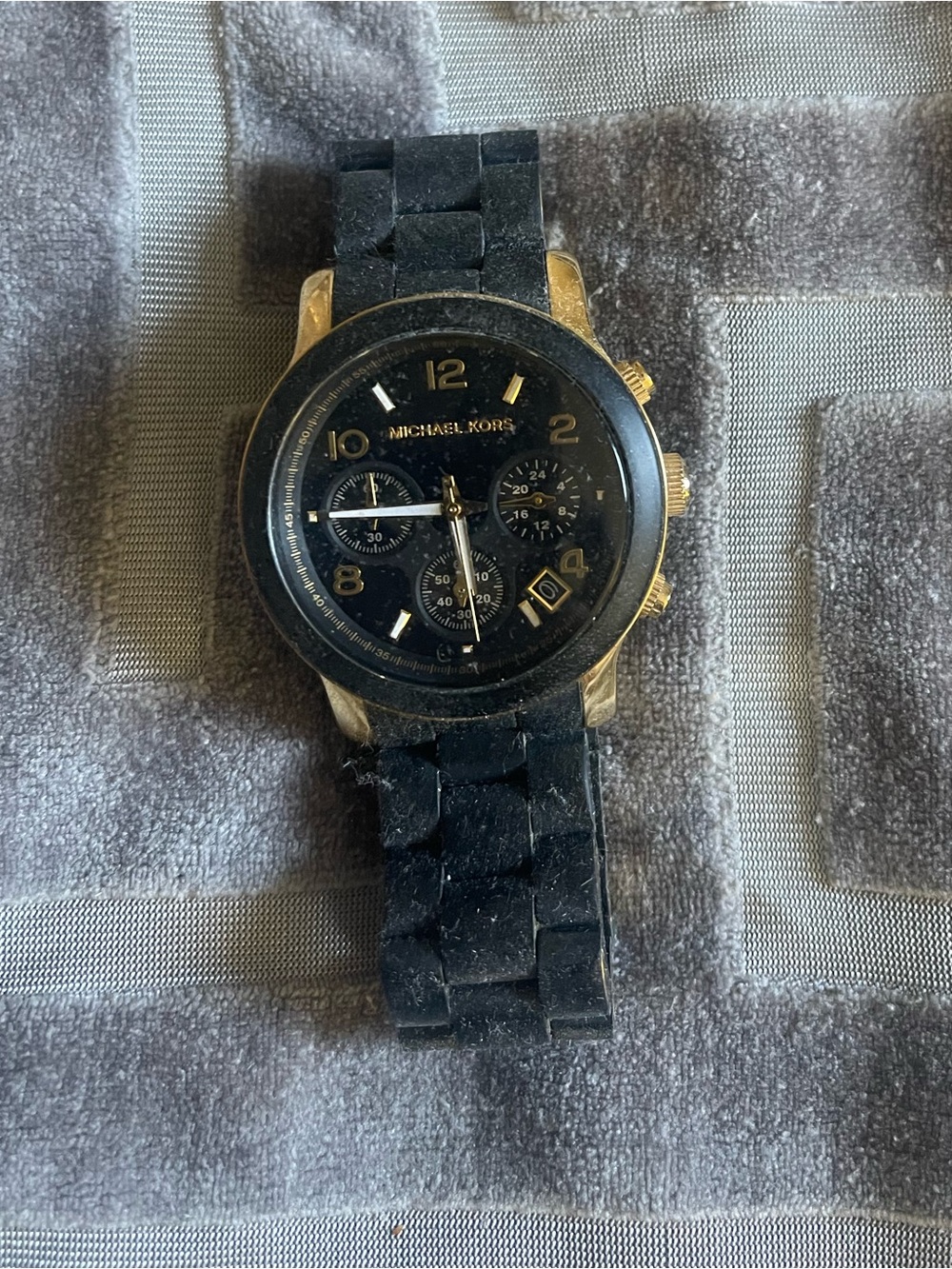 Michael Kors Black and Gold Watch
